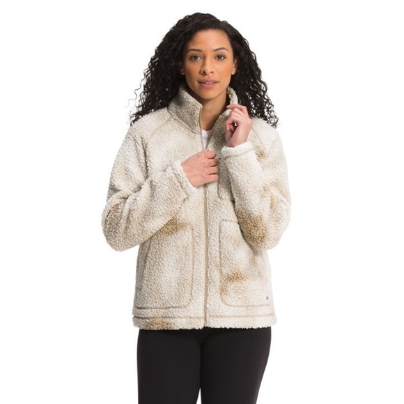 THE NORTH FACE Printed Ridge Fleece Zip Up In Flax Cloudy Dye Print - Picture 1 of 4